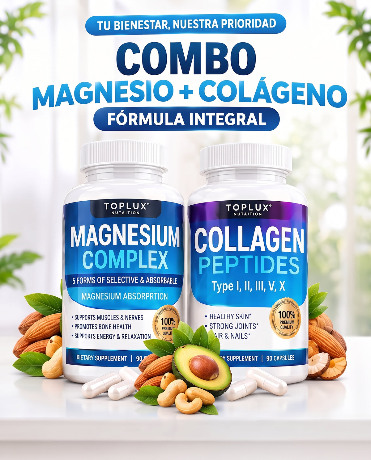 COLÁGENO 5 EN 1 + MAGNESIO COMPLEX
