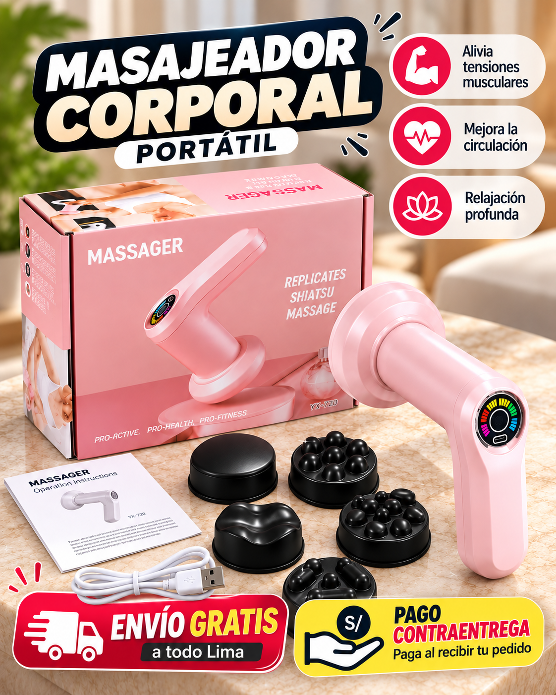 MASAJEADOR CORPORAL PORTATIL