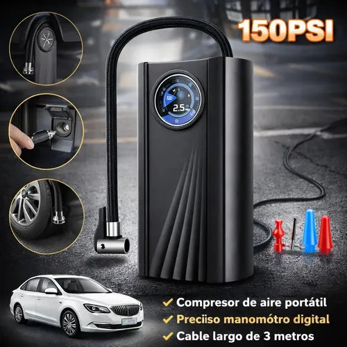 INFLADOR PORTATIL 12V 150 PSI