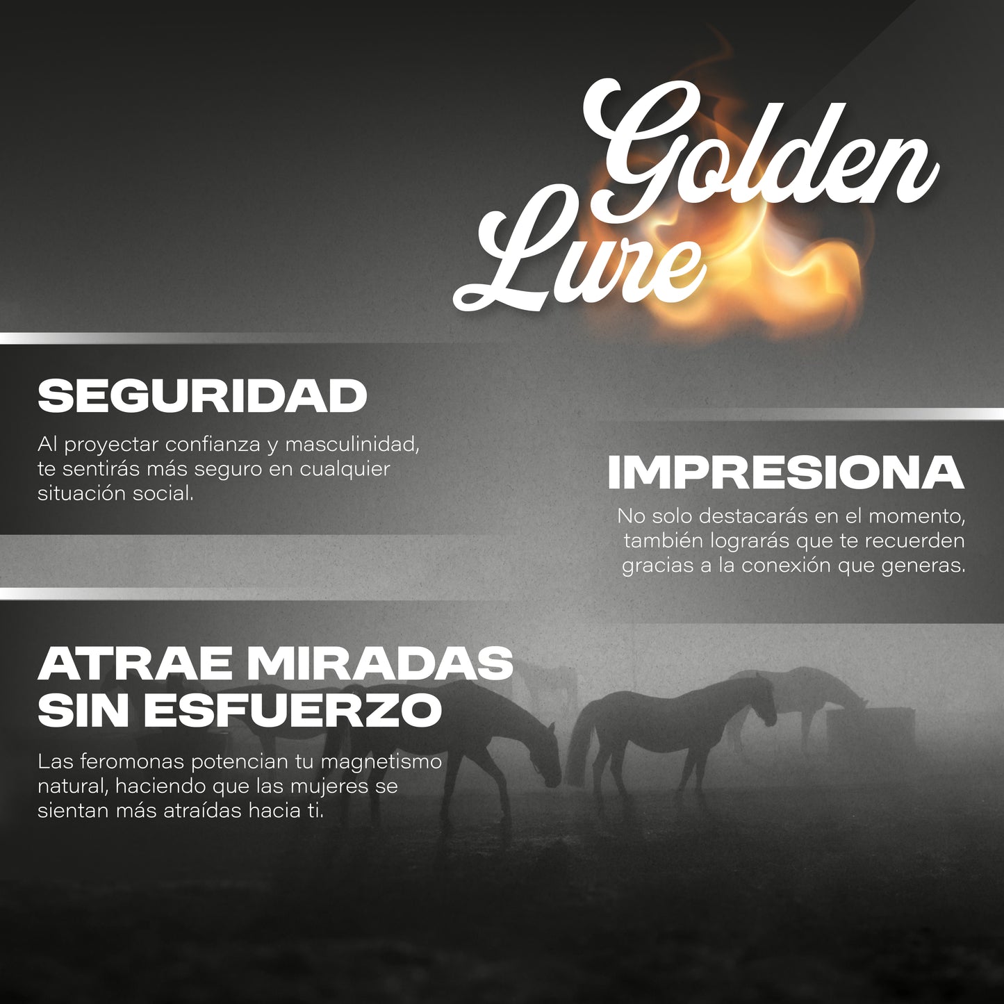 GOLDEN LURE - Perfume con Feromonas para Hombres