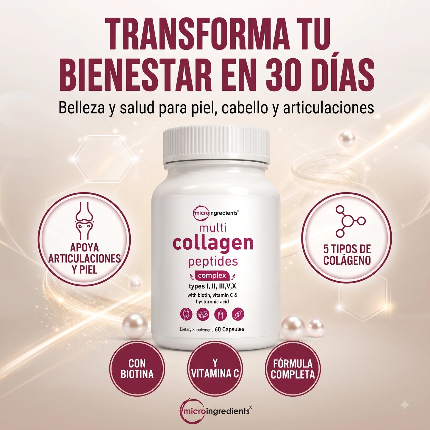 MULTI COLÁGENO 5 PEPTIDES HIDROLIZADO 60 CAP