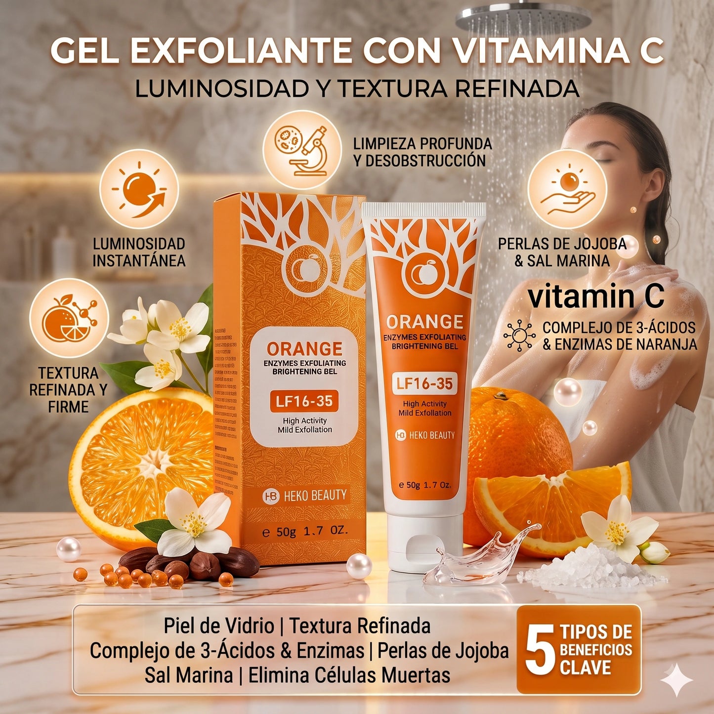 GEL EXFOLIANTE CON VITAMINA C