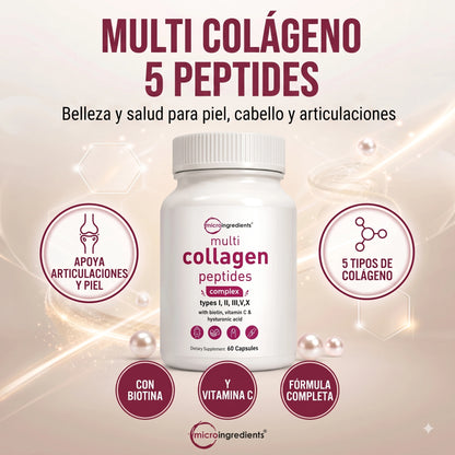 MULTI COLÁGENO 5 PEPTIDES HIDROLIZADO 60 CAP