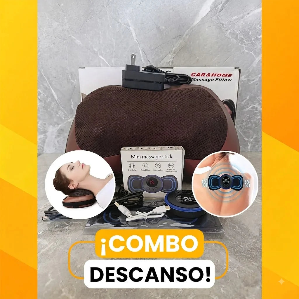 ALMOHADA MASAJEADORA + MASAJEADOR MARIPOSA
