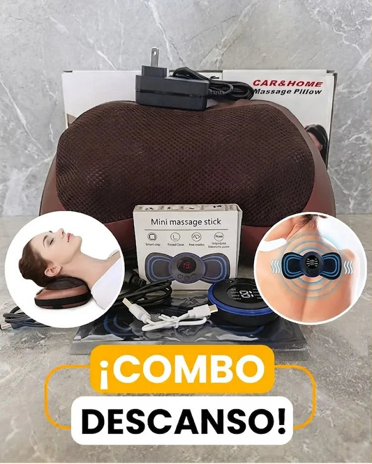 ALMOHADA MASAJEADORA + MASAJEADOR MARIPOSA