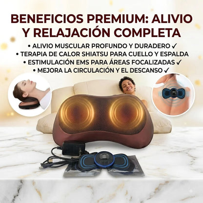 ALMOHADA MASAJEADORA + MASAJEADOR MARIPOSA